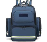 Sac à Dos Professionnel de Premiers Secours Vide, sac à dos de survie en cas de traumatisme pour la randonnée en plein air, le voyage, le camping et la garde d'enfants.(Blue)