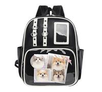 Sac À Dos PU - Pochette Organisatrice Mignonne Pour Affichage De Badges - Sac à Dos avec Affichage de Badges,Pour Sports Voyage Bagages Randonnée Comic Con Travail Fitness Quotidien Plein Air