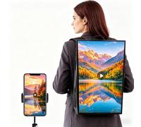 Sac à Dos publicitaire Intelligent 21,5" Écran LCD 1080p Luminosité 1000 nits Android 11 pour Affichage Dynamique Mobile