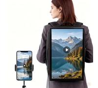Sac à Dos publicitaire Tactile 21,5" Écran LCD 1080p Luminosité 1000 nits Android 11 Application/USB/HDMI pour la d'entreprises
