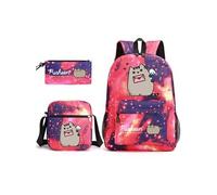 Sac à dos Pusheen Fat Cat - Ensemble de trois sacs à dos pour étudiants modélisé de 1