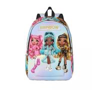 Sac à dos Rainbow High pour soirée pyjama, pour collège, lycée, école, etudiant, homme, femme, sac à dos d'extérieur Noir