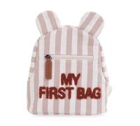 Sac À Dos Rayé My First Bag Nude/Terracotta - Rose Rose