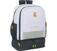 Sac à dos Real Madrid grande capacité et dos rembourré, licence officielle, résistant pour enfants, jeunes et adultes