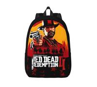 Sac à dos Redemptions Rockstar Games pour hommes, femmes, etudiants, affaires, sac à dos, sac à bandoulière pour ordinateur portable de style cowboy avec poche Noir