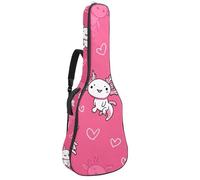 Sac à dos rembourré pour guitare acoustique avec motif éléphant et cupcakes, Multicolore 08, 42.9x16.9x4.7 in, Sac à dos décontracté