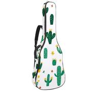 Sac à dos rembourré pour guitare acoustique, motif hérissons, champignons et feuilles d'automne, sac à dos avec bretelles réglables, Multicolore 05, 42.9x16.9x4.7 in, Sac à dos décontracté