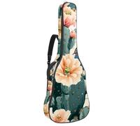 Sac à dos rembourré pour guitare acoustique, motif hérissons, champignons et feuilles d'automne, sac à dos avec bretelles réglables, Multicolore 08, 42.9x16.9x4.7 in, Sac à dos décontracté