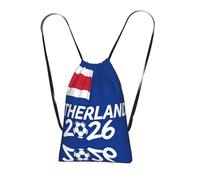 Sac à dos réutilisable avec cordon de serrage Motif drapeau du Portugal, Drapeau des Pays-Bas, One Size