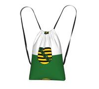 Sac à dos réutilisable avec cordon de serrage Motif drapeau espagnol, Drapeau de la Saxe, One Size