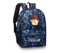 Sac à Dos Robllox, Cartable D'éCole pour Adolescents, Cartable Primaire Rob-lx pour Enfants, Sac à Dos De Voyage Grande Capacité 17in, pour GarçOns de 3 à 12 Ans