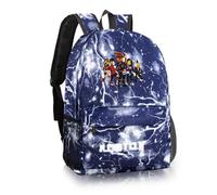 Sac à Dos Robllox, Cartable D'éCole pour Adolescents, Cartable Primaire Rob-lx pour Enfants, Sac à Dos De Voyage Grande Capacité 17in, pour GarçOns de 3 à 12 Ans