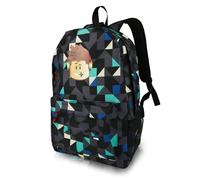 Sac à Dos Robllox, Cartable D'éCole pour Adolescents, Cartable Primaire Rob-lx pour Enfants, Sac à Dos De Voyage Grande Capacité 17in, pour GarçOns de 3 à 12 Ans