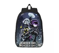 Sac à dos Robot Murder Drones V pour hommes et femmes, décontracté, pour le lycée, les affaires, le travail, le portier Uzi, le sac à bandoulière pour ordinateur portable, le sport Noir