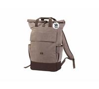 Sac à dos rolltop - Xcase - 30L - Hydrofuge - Compartiment PC - Brun-beige