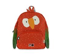 Sac à dos rouge Mr Parrot pour enfants - Parfait pour l'école