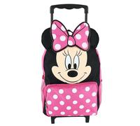 Sac À Dos Roulettes Minnie Mouse Grand Visage De 14 Pouces Pour Enfants Disney