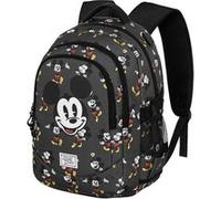 Disney Mickey Mouse Looks-Sac à Dos Running Plus, Noir, 34 x 46 cm, Capacité 32 L