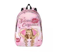 Sac à dos Sabrina Carpenter Espresso imprime, léger et décontracté, pour l'ecole, les activités en plein air, le shopping et le bureau Noir