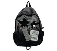 Sac à dos|Sac à dos étoile, esthétique Y2k avec accents de crâne d'étoile, design grunge vintage, léger pour les voyages, les concerts, le shopping