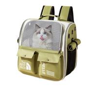 - Sac à dos - Sac à dos portable pour chat, grand sac de voyage avec design respirant pour chiots, chiens de petite et moyenne taille, transport confortable en plein air | Accessoire de transport