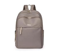 Sac A Dos Sac à dos simple de grande capacité for femmes, voyage de courte distance, étudiant, en nylon Oxford, imperméable, à la mode(Khaki)