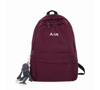 Sac à Dos Sac Étudiant Sac à Dos Simple de Grande Capacité et Pendentif Mignon Maternelle Sacs à Dos Filles 1 an, rouge, Taille unique pour tous, Sac à dos de voyage