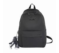 Sac à Dos Sac Étudiant Sac à Dos Simple de Grande Capacité et Pendentif Mignon Maternelle Sacs à Dos Filles 1 an, gris, Taille unique pour tous, Sac à dos de voyage