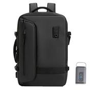 Sac à dos - Sac gonflable extensible, emballage sous vide | Sac de compression de voyage étanche | Bagages d'avion, équipement de rangement de camping avec scénario d'avion, Noir, 46x30x16cm