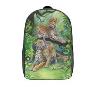 Sac à Dos, Sacs d'école Léopard Animal Cartable, Sacs d'école, Sacs à Dos de Voyage Sacs à Livres Sac à Dos de Grande capacité de Dessin animé imprimé en 3D pour garçon et Fille 17 Pouces