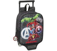 safta Avengers Vendetta - Sac à dos de crèche avec chariot, idéal pour enfants de différents âges, confortable et polyvalent, qualité et résistance, 22 x 10 x 27 cm, Noir, M, Décontracté