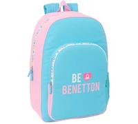 Safta Benetton Unique 19.30l 27x33x10 Cm Backpack Bleu Enfants