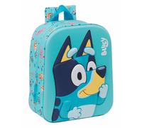 Safta Sac à dos de crèche Blue 3D – adaptable au chariot, nettoyage facile – 22x10x27 cm bleu