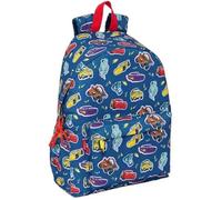 Safta Sac à dos pour ordinateur CARS RACING 14,1" 31x13x43 cm Bleu marine M Décontracté