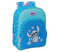 Sac à dos - Safta - Disney Stitch Hawaii - 26x11x34cm - Poches latérales - Double zip