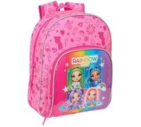 Safta Small Rainbow High Shine 9.50l 27x33x10 Cm Backpack Rose Enfants