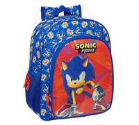 Sac à dos - Safta - Sonic Prime - 26x11x34 cm - Bleu/Rouge - Moderne et élégant