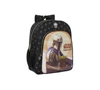 Sac à dos - Safta - Star Wars The Mandalorian - 38 cm - Bretelles rembourrées - Poches latérales