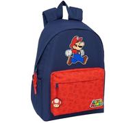 Safta Super Mario Trick 14.1´´ 17.30l 22x39x10 Cm 612508775 Backpack Bleu Enfants