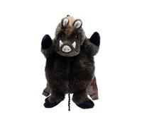 Sac à dos Sanglier en peluche, 21x18x36cm, Figurine en peluche Cochon, Sac pour l'école maternelle, EURO SOUVENIRS