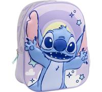 Sac à dos scolaire 3D Stitch Lila 25,0 x 31,0 x 10,0 cm