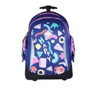 Sac à dos scolaire à roulettes doodle multicolore TU