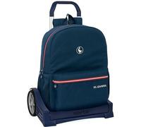 Sac à dos scolaire à roulettes El Ganso Classic bleu 32 x 14 x 43 cm