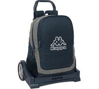 Sac à dos scolaire à roulettes Kappa Dark navy Gris Bleu marine 32 x 44 x 16 cm