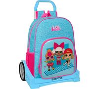 Sac à dos scolaire à roulettes LOL Surprise Divas Bleu 33 x 42 x 14 cm