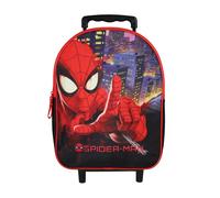 Bagtrotter - Spider-Man - Sac à Dos Scolaire à Roulettes - Noir - 1 Compartiment Zippé - Bretelles Matelassées - 25x12x32cm - Matière Polyester - Sac à Dos Scolaire Maternelle