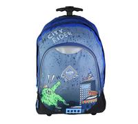 BODYPACK Sac à dos à roulettes 2 compartiments Monster Bleu