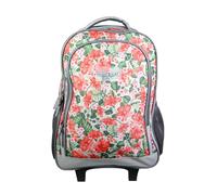 Sac à dos scolaire à roulettes offshore fleurs gris TU