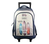 Sac à dos scolaire à roulettes offshore van & surf beige TU