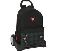 Sac à dos scolaire à roulettes Paul Frank Campers Noir (30 x 46 x 14 cm)